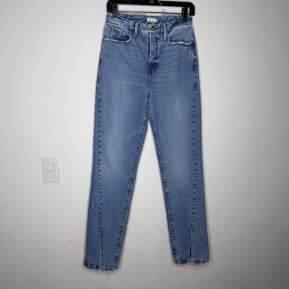 Good American Women's Good Boy Straight Leg Premium Jeans - Size 4/27